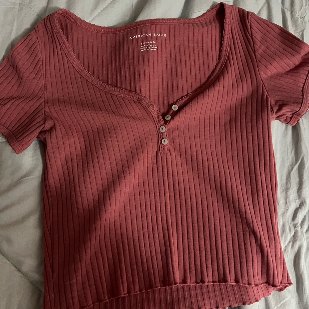 Pink American Eagle Top